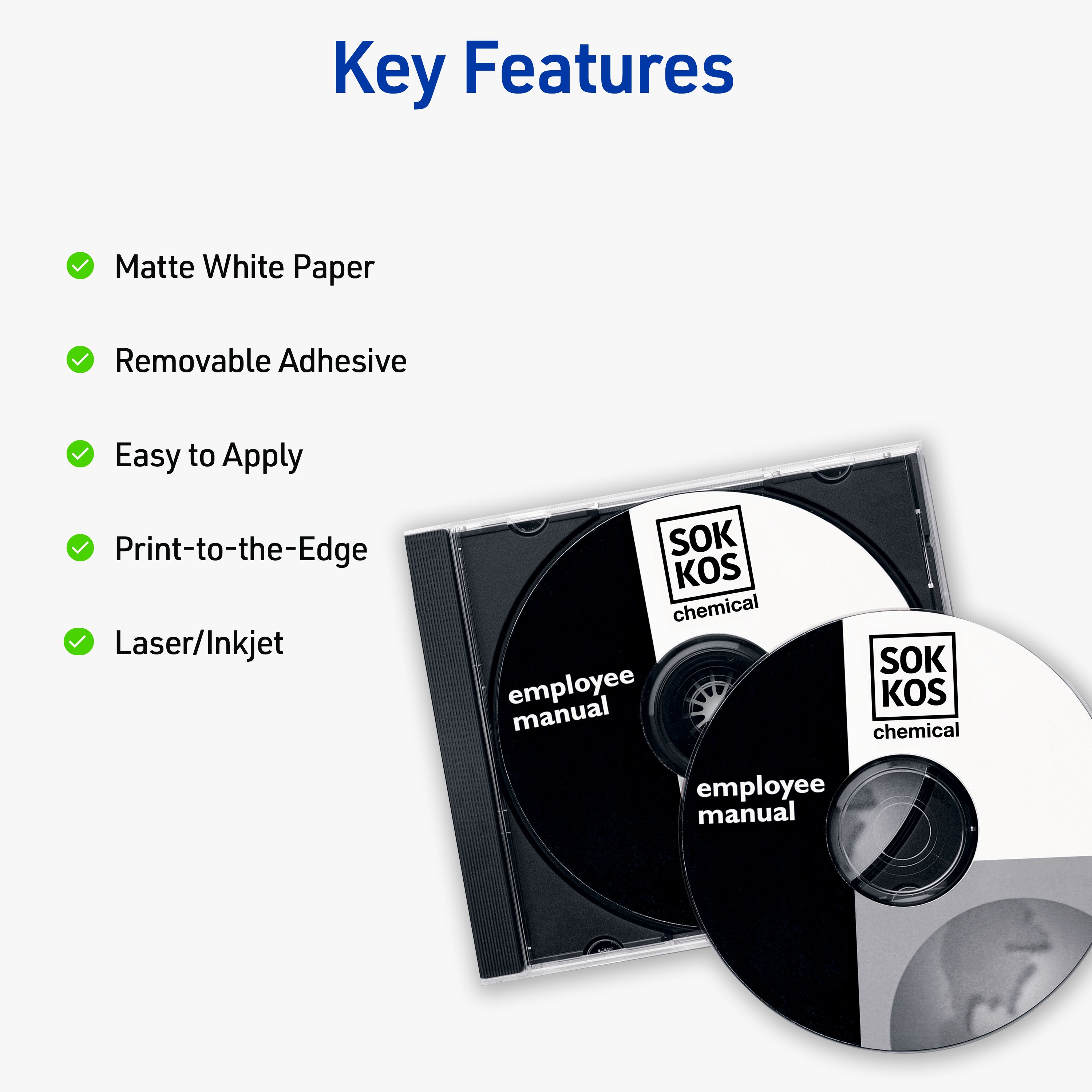 CD Labels, 50 CD Labels & 100 Spine Labels 5931 | Avery